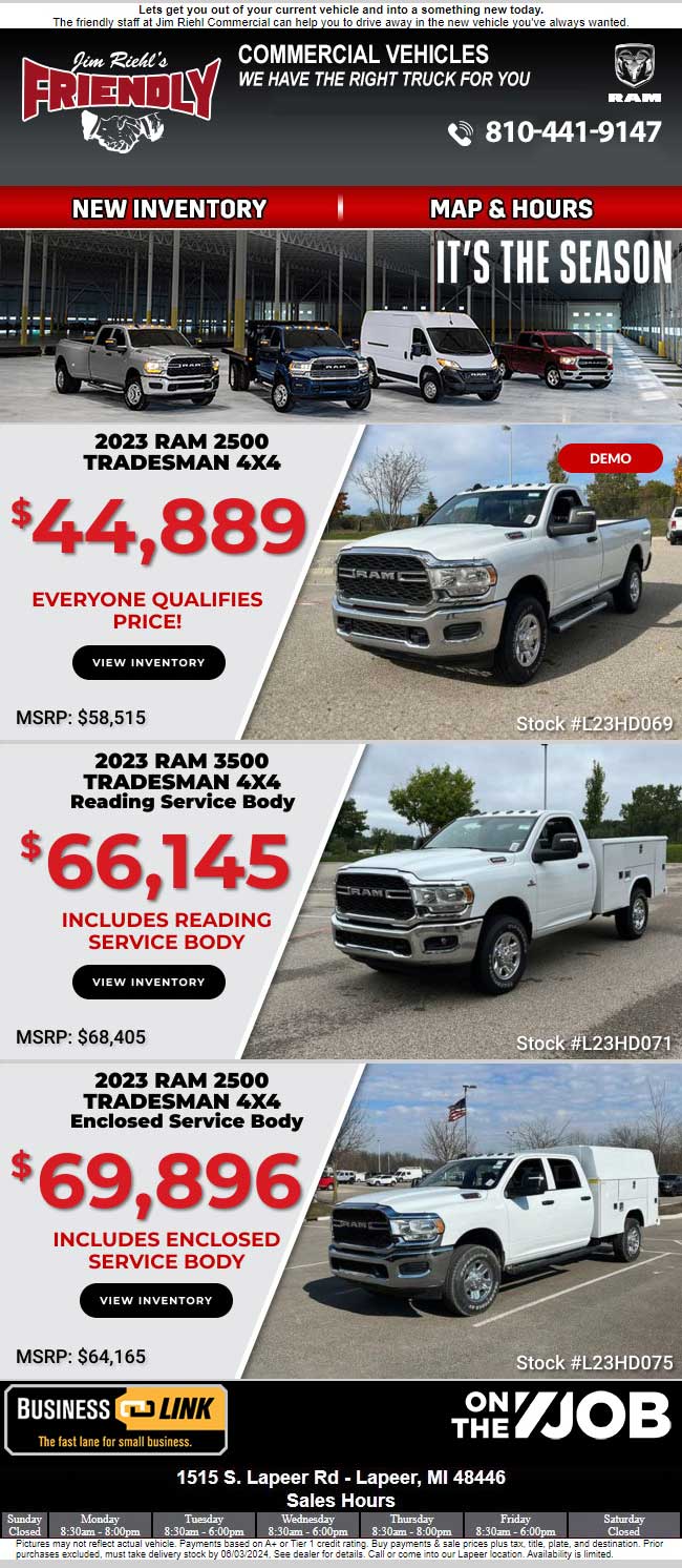 Click for full sized Commercial Truck ad.